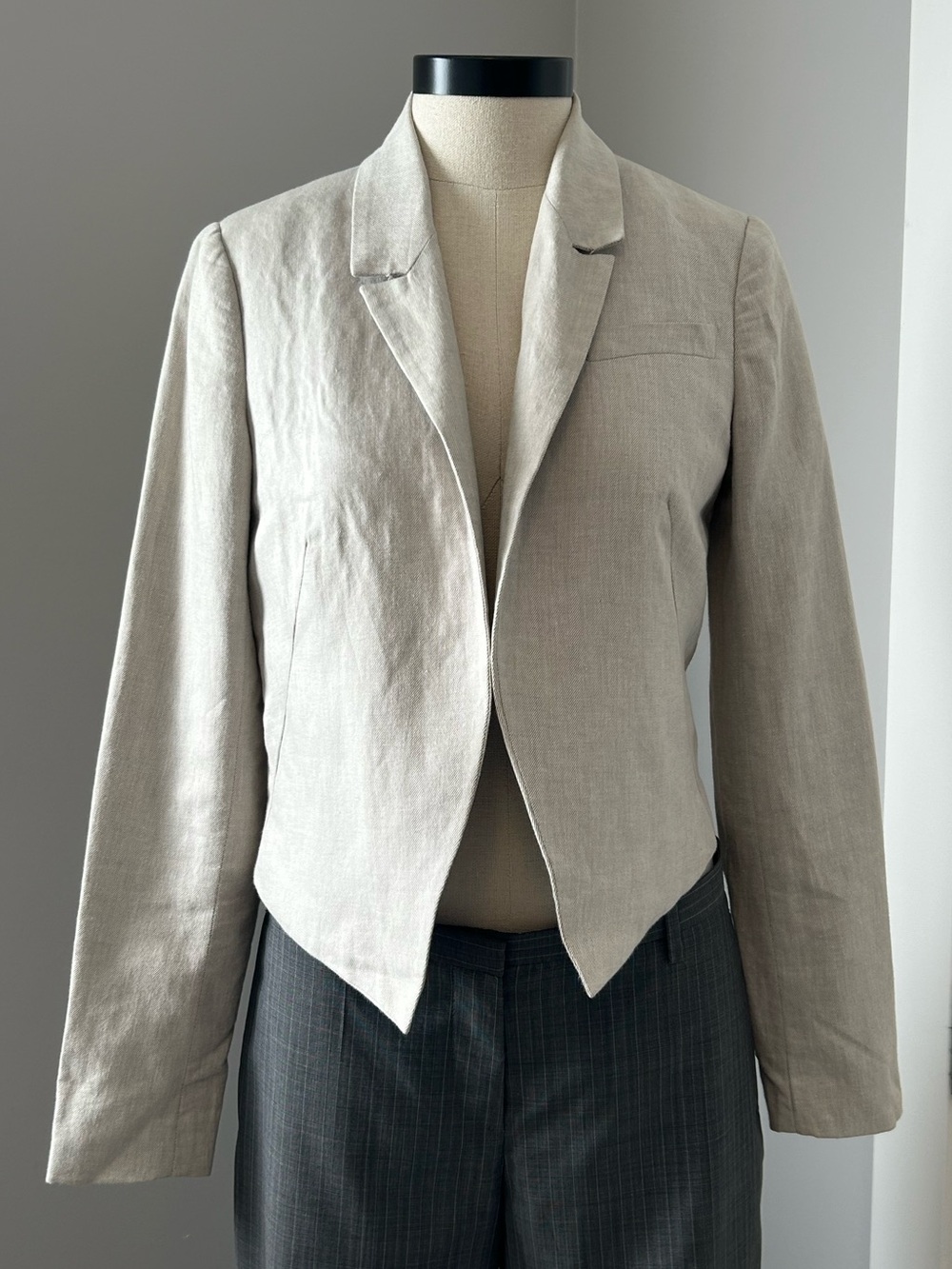 Twenty8Twelve Cropped Linen Blazer - Sz US4